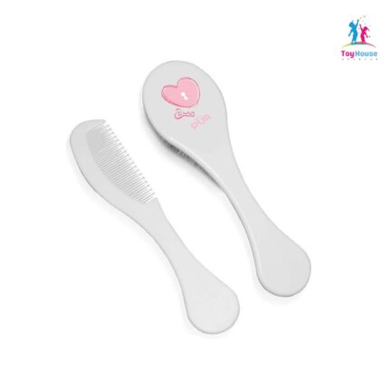 PUR Baby Brush & Comb Set (6905) - Soft Bristles, BPA-Free, White