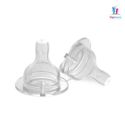 Silicone W/N Nipple (2 Pack-S, M, L) (Slow Flow) – (3255,3256,3257) - Medical-Grade, 0-3 Months