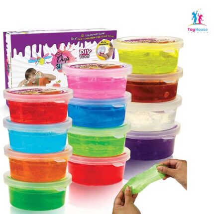 6pcs Slime Clay DIY Crystal Mud - Kids Sensory Play, Random Colors