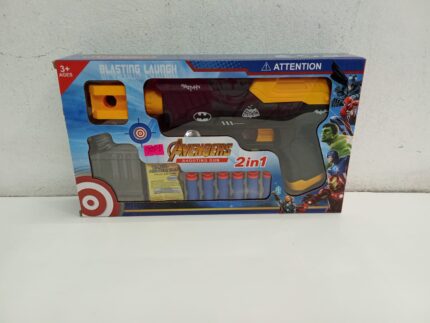 Avengers Batman 2-in-1 Blasting Launch Shooting Gun